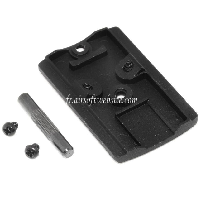 Armorer Works AW Custom HX Micro Point Viseur Montage Convient pour AW / WE Gen 2 Hi-Capa Série GBB Pistolet Airsoft Noir