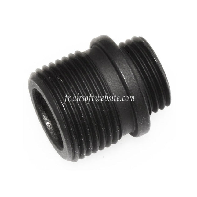 Armorer Works AW Canon Silencieux Compensateur Adaptateur Convient pour KSC M9 / AW WE Tokyo Marui Pistolet +11mm CW sens horaire Filetage -14mm CCW Sens Anti-Horaire