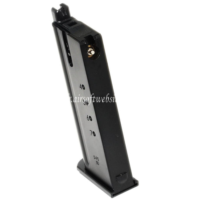 WE (WE-TECH) 27 Billes Gaz Chargeur Convient pour WE CYBERGUN Thompson Desert Eagle L6 version .50AE Série GBB Pistolet Airsoft Noir