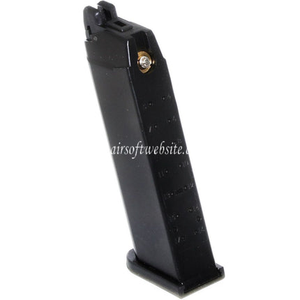 WE (WE-TECH) 25 Billes Gaz Chargeur Convient pour G17 Gen5 G18C G34 G35 G-Série GBB Pistolet Airsoft Noir