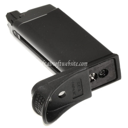 WE (WE-TECH) 15 Billes Gaz Chargeur Convient pour DOUBLE BELL / WE / Tokyo Marui G26 G27 Série GBB Pistolet Airsoft Noir