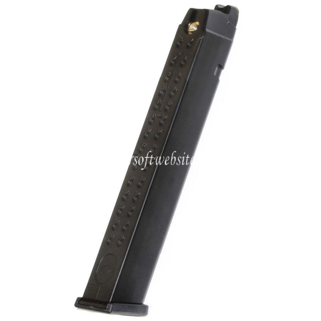 WE (WE-TECH) 50 Billes Gaz Chargeur Long Type Convient pour G17 G18C G34 G35 G-Série GBB Pistolet Airsoft Noir