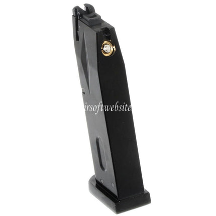 WE (WE-TECH) 26 Billes Gaz Chargeur Convient pour AW MB Série / KJW / Tokyo Marui / WE 902 M9 M92 Série GBB Pistolet Airsoft Noir