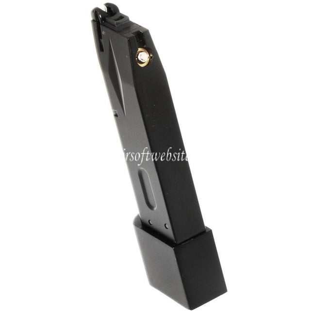 WE (WE-TECH) 30 Billes Burton Bio Extended Gaz Chargeur Convient pour AW MB Série / KJW / Tokyo Marui / WE 902 M9 M92 Série GBB Pistolet Airsoft Noir