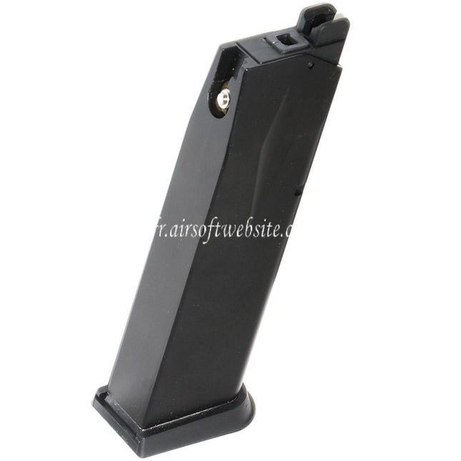 WE (WE-TECH) 24 Billes Gaz Chargeur Convient pour Cybergun Swiss Arms P229 WE F228 F229 Série GBB Pistolet Airsoft Noir