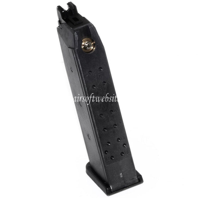 WE (WE-TECH) 25 Billes Polymère Gaz Chargeur Convient pour Stark Arms S17 S18 S19 G17 G18C G34 G35 G-Série GBB Pistolet Airsoft Noir