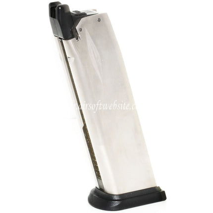 Air Venturi Springfield Armory 25 Billes Gaz Chargeur Convient pour WE(WE-TECH) Air Venturi Springfield Armory XDM Série GBB Pistolet Airsoft Argent