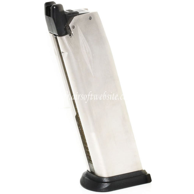 Air Venturi Springfield Armory 25 Billes Gaz Chargeur Convient pour WE(WE-TECH) Air Venturi Springfield Armory XDM Série GBB Pistolet Airsoft Argent