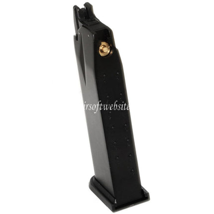 WE (WE-TECH) 26 Billes Co2 Chargeur Convient pour Air Venturi Springfield Armory WE XDM Série GBB Pistolet Airsoft Noir