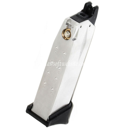 WE (WE-TECH) 14 Billes Gaz Chargeur Convient pour Air Venturi Springfield Armory WE XDM COMPACT 3.8 Série GBB Pistolet Airsoft Argent