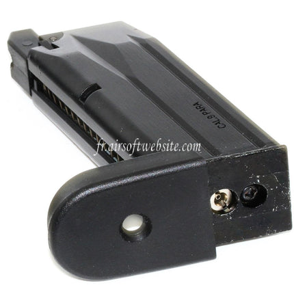 WE (WE-TECH) 20 Billes Gaz Chargeur Short Type Convient pour WE Bulldog PX4 Compact Série GBB Pistolet Airsoft Noir