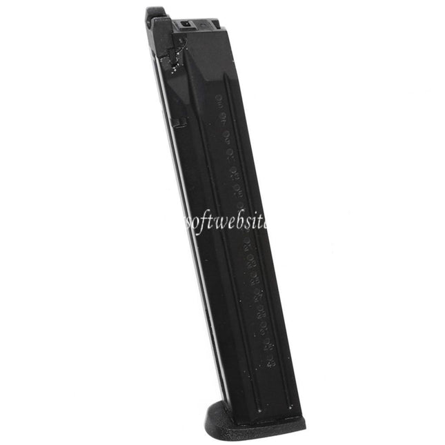 WE (WE-TECH) 50 Billes Gaz Chargeur Long Type Convient pour WE Toucan Big Bi Billes M&P Série GBB Pistolet Airsoft Noir