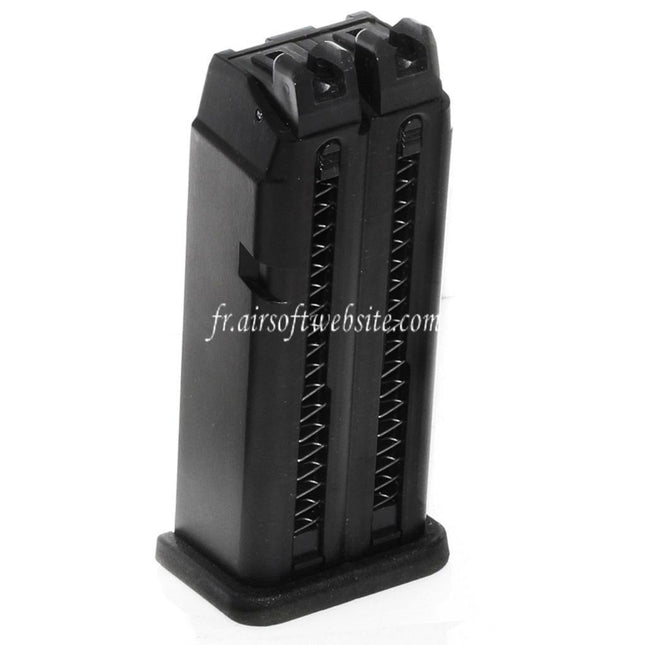WE (WE-TECH) 48 Billes Gaz Chargeur Convient pour WE G17 G18C G19 G34 Double Canon Série GBB Pistolet Airsoft Noir