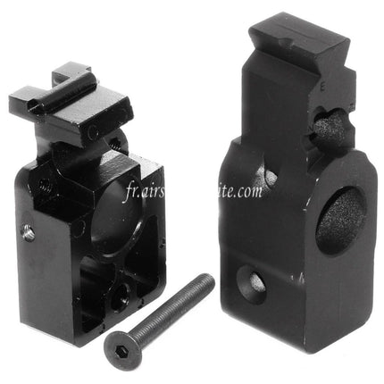 WE (WE-TECH) 227mm CNC Aluminum Daniel Defense Licensed ISGK Madbull RIS RAS Rail de Garde-Main Convient pour WE L85 GBB Fusil Airsoft Noir