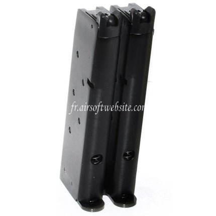 WE (WE-TECH) 32 Billes Double Canon Gaz Chargeur Convient pour AW MX Série / WE Double Canon 1911 Série GBB Pistolet Airsoft