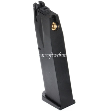 WE (WE-TECH) 26 Rounds Co2 Magazine Suitable for AW MB Series / KJW / Tokyo Marui / WE 902 M9 M92 GBB Airsoft Pistol Black