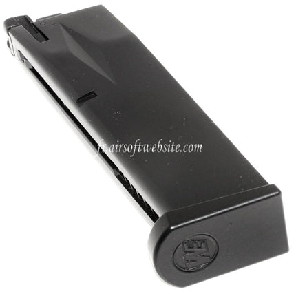 WE (WE-TECH) 26 Rounds Co2 Magazine Suitable for AW MB Series / KJW / Tokyo Marui / WE 902 M9 M92 GBB Airsoft Pistol Black