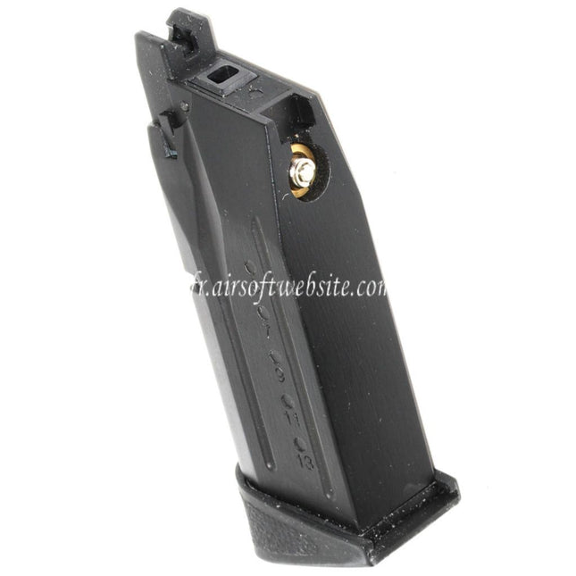 WE (WE-TECH) 15 Billes Gaz Chargeur Convient pour WE Big Bi Billes M&P Compact Série GBB Pistolet Airsoft Noir