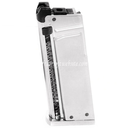 Cybergun 7 Billes Gaz Chargeur Convient pour WE CT25 COLT JUNIOR .25 Mighty Mouse GBB Pistolet Airsoft Argent