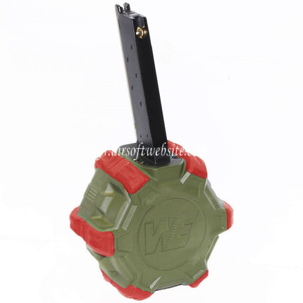 WE (WE-TECH) 350 Billes Gaz Chargeur Tambour Convient pour EMG SAI Red / AW NE Série / WE Single Stack 1911 GBB Pistolet Airsoft