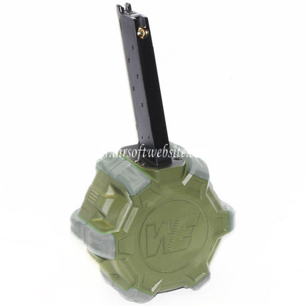 WE (WE-TECH) 350 Billes Gaz Chargeur Tambour Convient pour EMG SAI Red / AW NE Série / WE Single Stack 1911 GBB Pistolet Airsoft