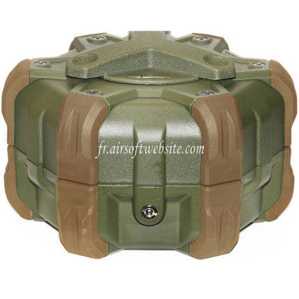 WE (WE-TECH) 350 Billes Gaz Chargeur Tambour Convient pour WE (WE-TECH) Open Bolt Type L85 / SCAR-L / R5C / T65 / HK416 / AR M4 M16 GBB Fusil Airsoft
