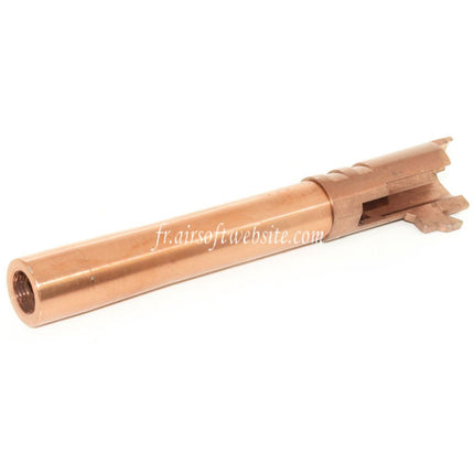 Armorer Works AW Custom 134mm/138mm Outer Barrel Suitable for EMG STI TTI / AW / WE / Tokyo Marui Hi-Capa 5.4 Variants GBB Airsoft Pistol Rose Gold