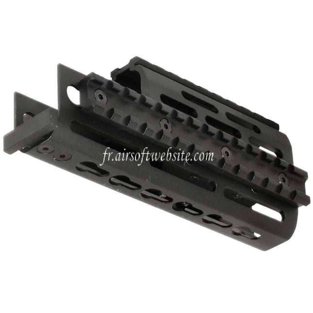 CYMA 155mm Aluminum Haut Bas RIS Rail de Garde-Main Convient pour D-Boys G&P Classic Army E&C AY CYMA AK Série AEG Fusil Airsoft Noir