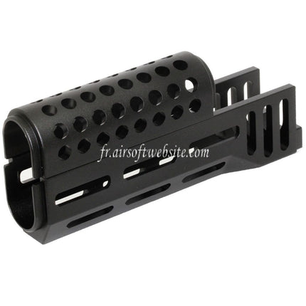 CYMA 155mm CNC Aluminum Haut Bas M-LOK Garde-Main Type-B Convient pour CYMA AK47 Série AEG Fusil Airsoft Noir