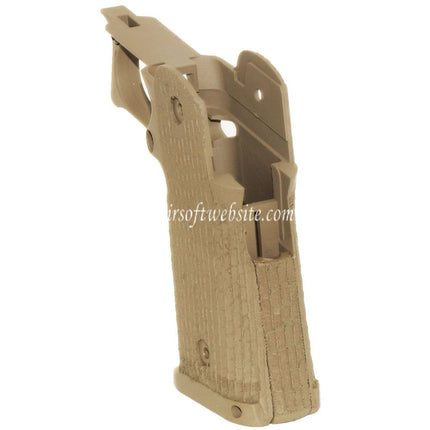 ARMY ARMAMENT Pointillé Pistolet Poignée Le Châssis Convient pour R501 Costa Carry Comp R601 TTI Combat Master EMG AW WE Tokyo Marui Hi-Capa Série GBB Pistolet Airsoft