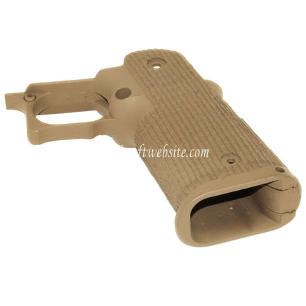 ARMY ARMAMENT Pointillé Pistolet Poignée Le Châssis Convient pour R501 Costa Carry Comp R601 TTI Combat Master EMG AW WE Tokyo Marui Hi-Capa Série GBB Pistolet Airsoft