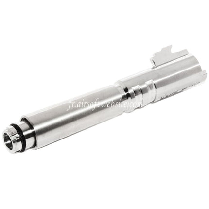 5KU 4.75 Inch Comp-Ready Outer Barrel Suitable for AW / WE / Tokyo Marui Hi-Capa 5.1 STI .38 SUPER Silver