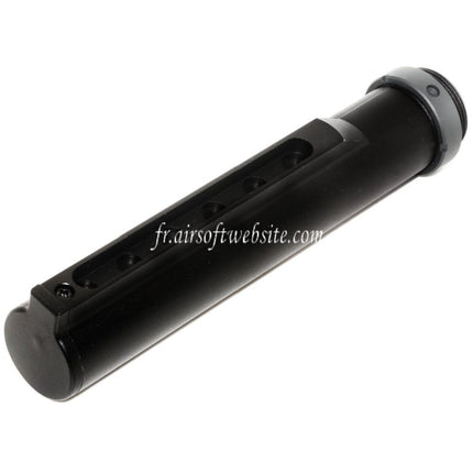 E&C 168mm 5-Positions Extended Crosse Buffer Tube Adaptateur Convient pour E&C Tokyo Marui M16A1 Série AEG Fusil Airsoft Noir