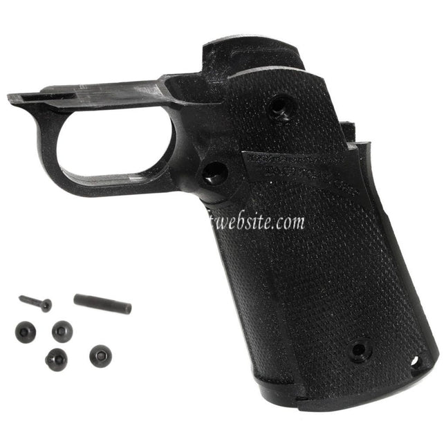 KF Airsoft Polymère Pistolet Poignée Le Châssis Convient pour KJ Works AW WE-TECH Tokyo Marui Hi-Capa Série GBB Pistolet Noir