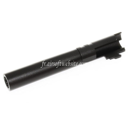 KF Airsoft CNC Aluminium Bull Styled Außenlauf +11mm CW (im Uhrzeigersinn) Passend für AW WE Tokyo Marui Hi-Capa 5.1 GBB Pistole