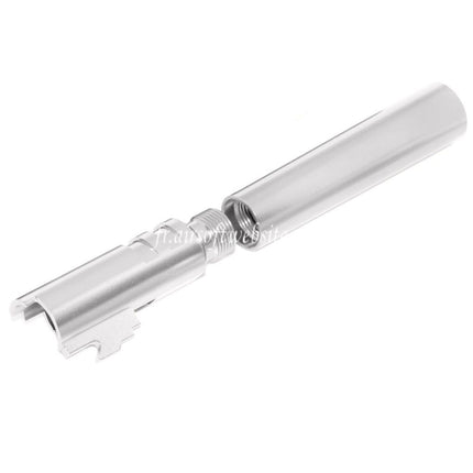 KF Airsoft CNC Aluminium Bull Styled Außenlauf +11mm CW (im Uhrzeigersinn) Passend für AW WE Tokyo Marui Hi-Capa 5.1 GBB Pistole