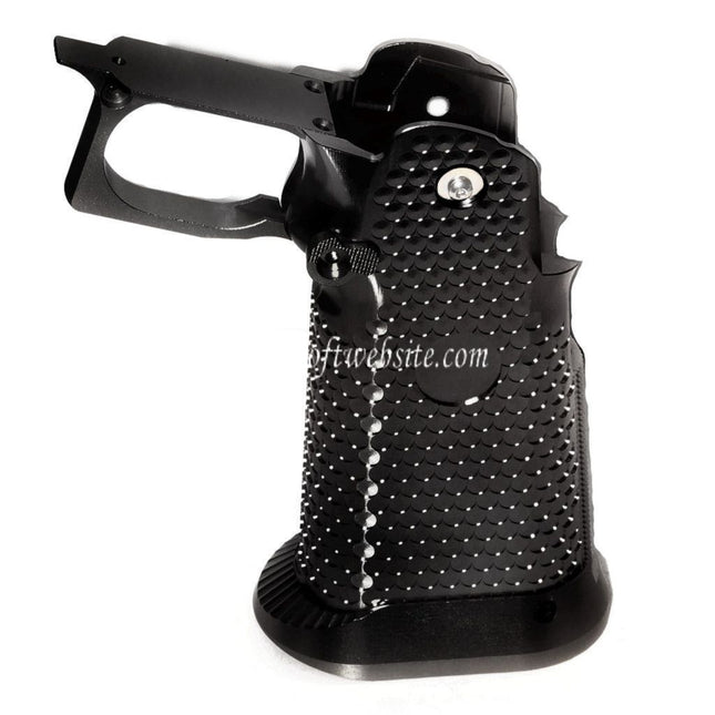 KF Airsoft CNC Aluminum Pistolet Poignée Le Châssis Ensemble Convient pour ARMY ARMAMENT R501 R601 R603 EMG AW WE Tokyo Marui Hi-Capa Série GBB Pistolet