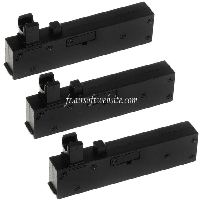 CYMA 3 Pièces 40 Billes Chargeur Convient pour CYMA CM708 Série Sniper Fusil Airsoft Noir