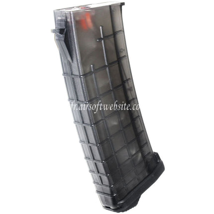 PTS 155 Schuss TPM-AK Mid-Cap Magazin Passend für AK-Serie AEG Airsoft Gewehr Transparent Schwarz