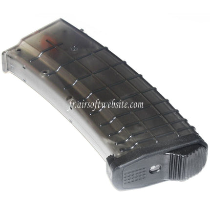 PTS 155 Schuss TPM-AK Mid-Cap Magazin Passend für AK-Serie AEG Airsoft Gewehr Transparent Schwarz