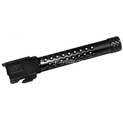 PTS Licensed ZEV Outer Barrel & Laylax Nine Ball 6.00mm Inner Barrel Set Suitable for ISSC M22 EMG SAI BLU Lonewolf ZEV G&P P80 AW WE Tokyo Marui G17 Series GBB Airsoft Pistol