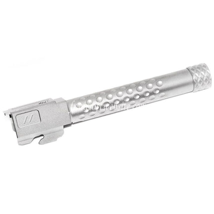 PTS Licensed ZEV Outer Barrel & Laylax Nine Ball 6.00mm Inner Barrel Set Suitable for ISSC M22 EMG SAI BLU Lonewolf ZEV G&P P80 AW WE Tokyo Marui G17 Series GBB Airsoft Pistol