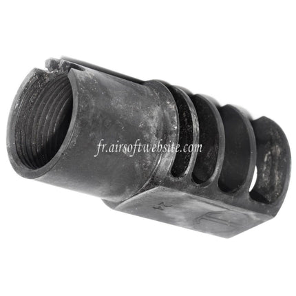5KU 63mm RRD-4C Frein de Bouche Cache-Flamme Convient pour +24mm CW sens horaire filetage Canon Fusil Airsoft Noir