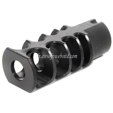 5KU 53mm R Kugeln-4C Slim Mündungsbremse Flash Hider Passend für -14mm CCW Gegenuhrzeigersinn Airsoft Gewehr Lauf Schwarz