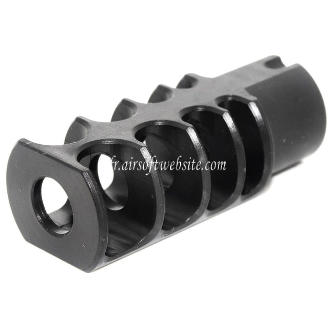 5KU 53mm R Billes-4C Slim Frein de Bouche Cache-Flamme Convient pour -14mm CCW sens antihoraire Canon Fusil Airsoft Noir