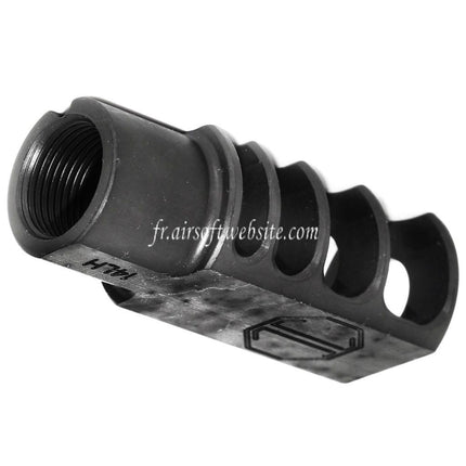 5KU 53mm R Kugeln-4C Slim Mündungsbremse Flash Hider Passend für -14mm CCW Gegenuhrzeigersinn Airsoft Gewehr Lauf Schwarz