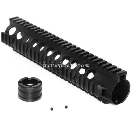 CYMA 10.5 Pouces 265mm Aluminum Haut Cut RAS Rail de Garde-Main Convient pour CYMA G&P VFC King Arms Tokyo Marui M4 AEG GBB Fusil Airsoft Noir
