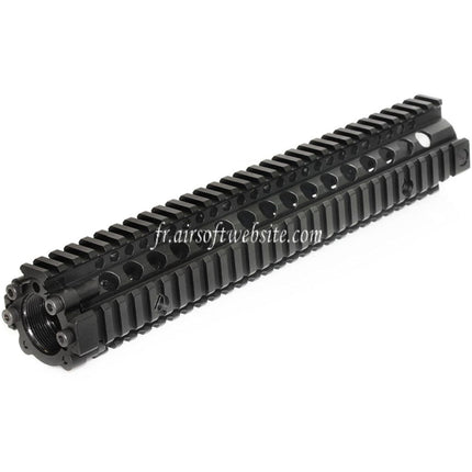 CYMA 304mm Aluminum MK18 Style RAS Rail de Garde-Main Convient pour CYMA M4 M16 AEG Fusil Airsoft Noir