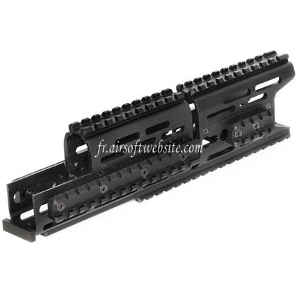 CYMA 276mm Aluminum AK Modular KeyMod RIS Rail de Garde-Main Convient pour CYMA E&L Tokyo Marui AK Série AEG Fusil Airsoft Noir