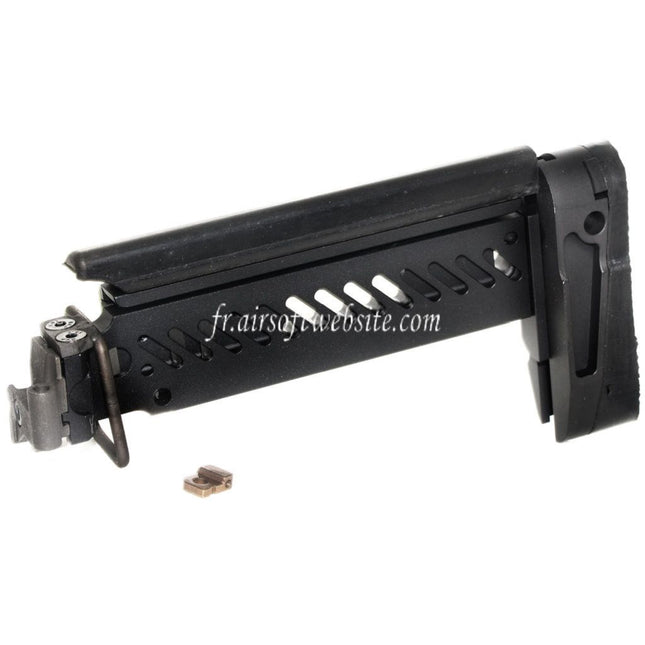 5KU PT-1 AK Side Pliable Crosse Convient pour CYMA D-Boys LCT GHK Tokyo Marui AK Série AEG GBB Fusil Airsoft Noir